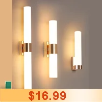 Luxury Wall Lamp Bedside Background Lamp Home Decoration Modern Led strip Crystal mirror headlights(WH-MR-84)