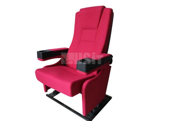 High Back Sliding Theater Recliner Chair , Theatre Seating Chairs Fireproof Fabric