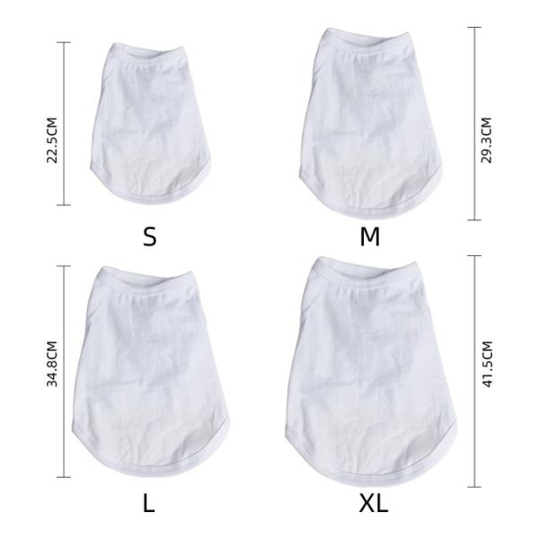 Custom Printing Polyester Dog Shirts Sublimation Pet Clothes Sublimation Blanks T-shirts Dog