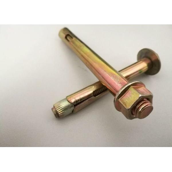 carbon steel material  flange nut sleeve anchor good quality yellow zinc plated M8-M24 used fasteners