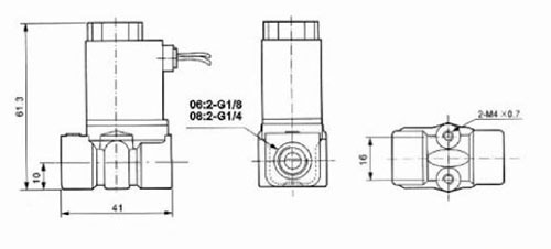 2P025-08NBR 1/4