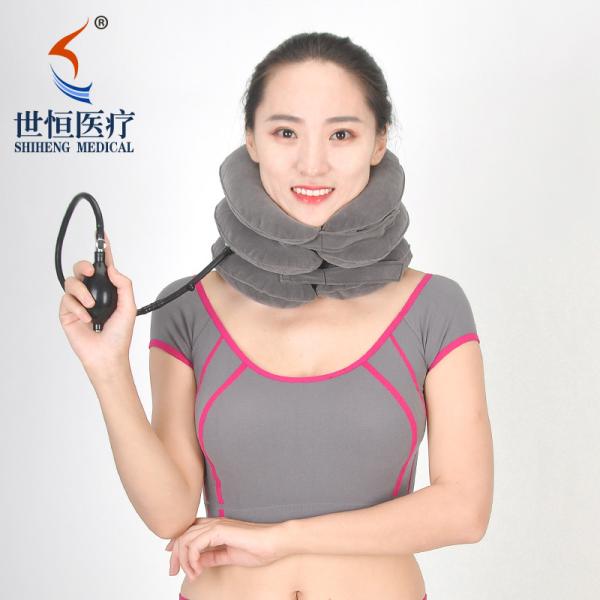 Air neck traction travel neck pillow inflatable cervical collar neck brace stretches the cervical spine