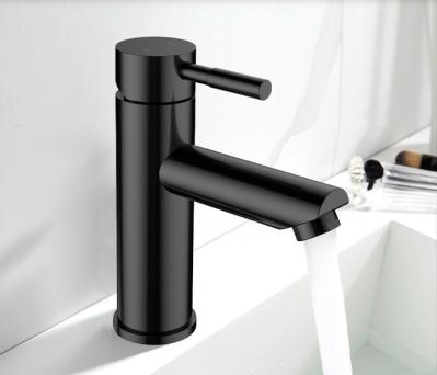 Desgaste de aço inoxidável preto sem chumbo do torneira da bacia - logotipo personalizado resistente