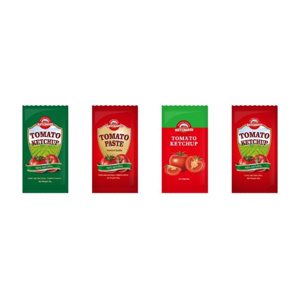 OEM Small Bag Tomato Ketchup 30g Sweet And Sour Taste Pure Natural Flavor  ISO HACCP BRC  FDAl Standards