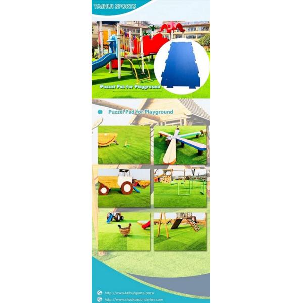 30-70mm Thickness Interlocking Shock Pad Puzzle Pad With Close Celled Water Absorption