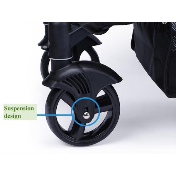 Fuentes lindas del animal doméstico de la carretilla del gris 600D Oxford de la tienda impermeable de aluminio del perro el 103x90x60cm