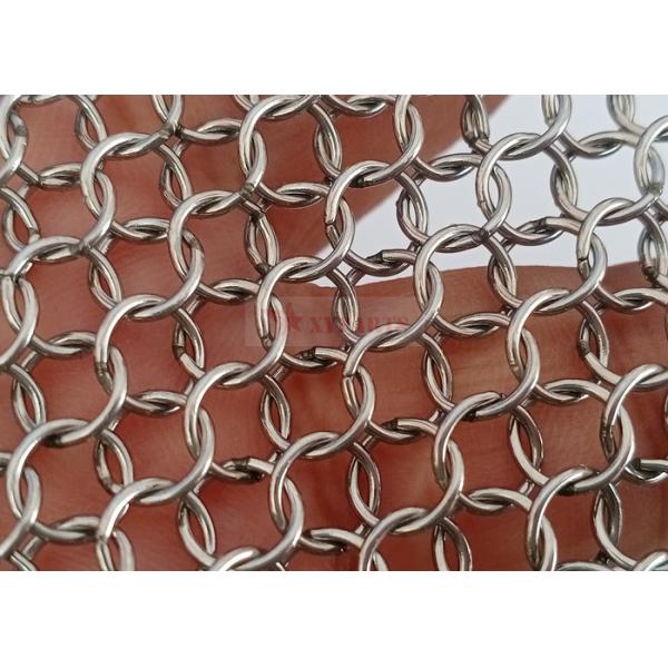 Welded Type Metal Ring Mesh For Architecture Decoration