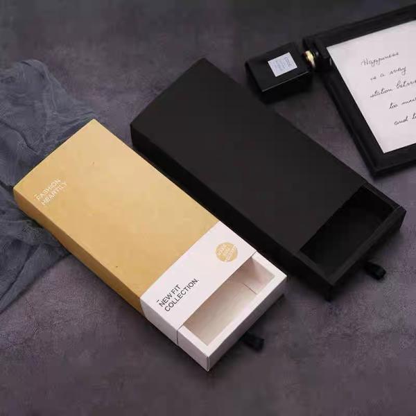 Boîte de tiroir en papier écologique pour les cosmétiques bijoux et accessoires