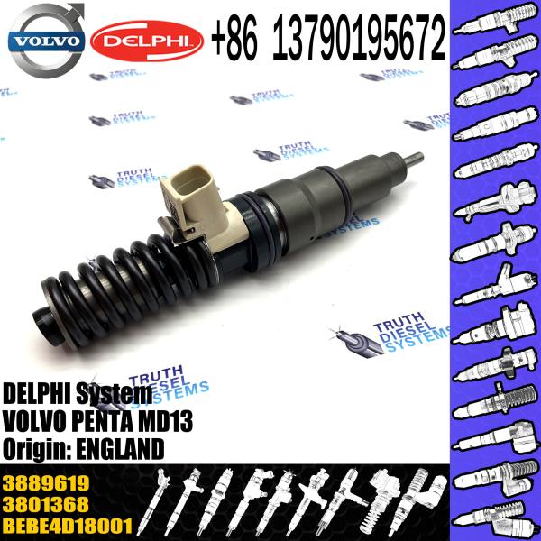 Inyector de combustible diesel de alta calidad 3801368 3889619 BEBE4D18001 para VOL PENTA MD13