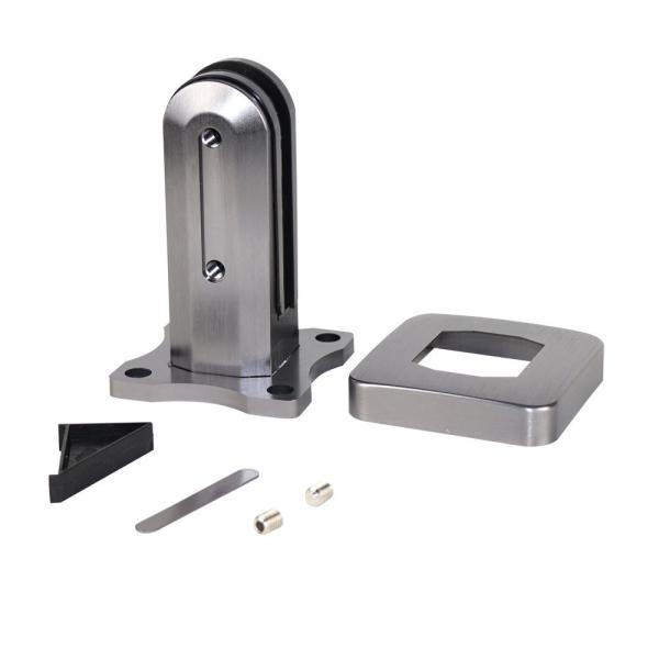 Glass Clip for Flooring Mounted Swimming Pool Glass Holder in Railing System Style