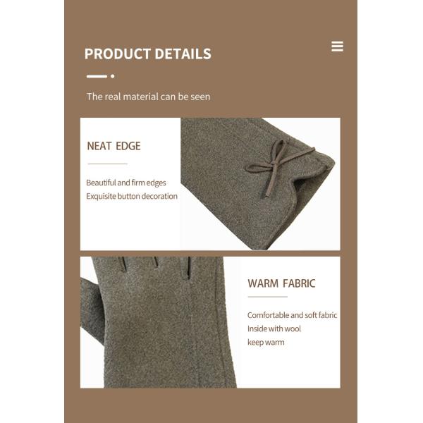 Girls Odm Winter Warm Gloves Mittens Touchscreen Ladies Thermal For Driving Cycling