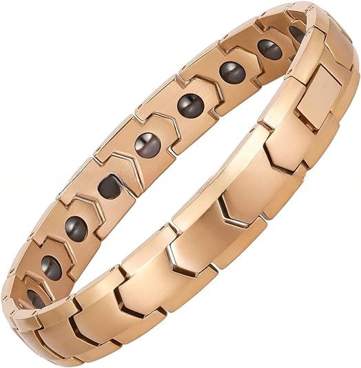 Bracelet magnétique énergétique en acier inoxydable 316L pour hommes et femmes