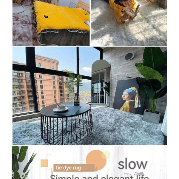 Высокая высота полиэстерный галстук окрашенный печатный ковер для спальни гостиная кабинет