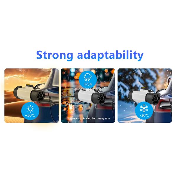 GBT Cars Adapter Converts Type 1 Charging Pile to Type1 Interface Standard 32A Output Current Portable EV Charger Adapter