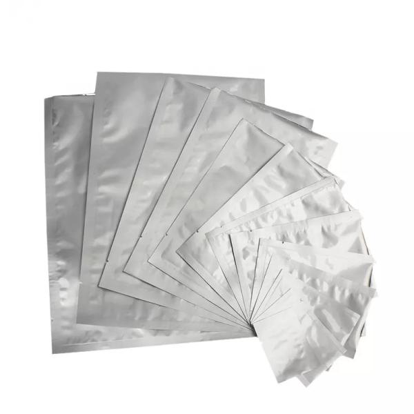 Smell Proof Aluminum Foil Bags Silver Custom Mylar Bags For Food