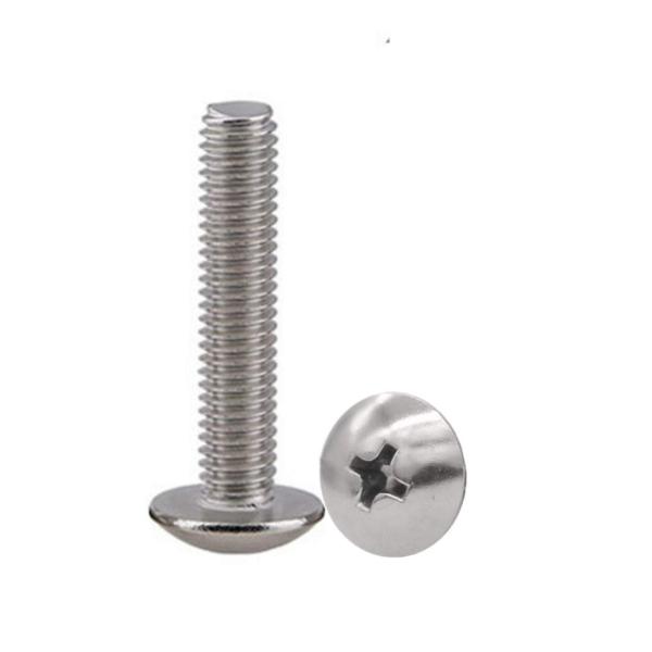 Steel Pan Head Machine Screws Bolts M3 M4 M5 M6 M8 M10 M12 1/4 5/16 3/8 1/2 for 8-32 x 3/4 Inch Drawer Knobs Pull Handle