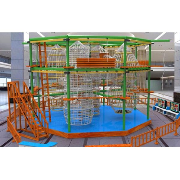 Plastic Wood  Adventure Playground Equipment For Gardens Children Trainning