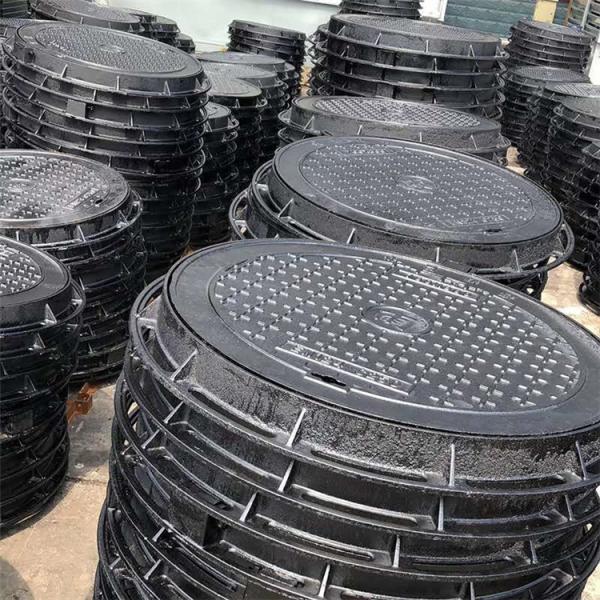 EN124 Cast Iron Round Drain Cover Black Color Surface Finised Anti Frozen