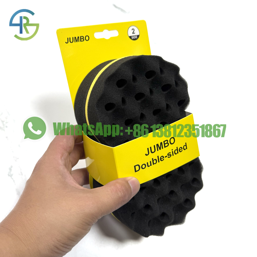 Twist Sponge for Men Afro Hair – Large Figure 8 Curl Sponge Small Holes Double Side Barber Tool Custom Packaging Factory Wholesale USA Africa