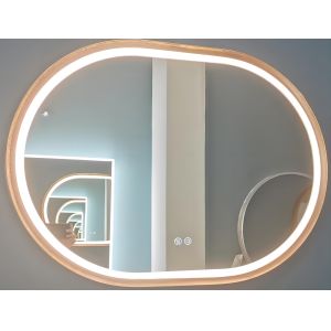 ODM retroiluminado oval del OEM del espejo 4200K de la decoración moderna