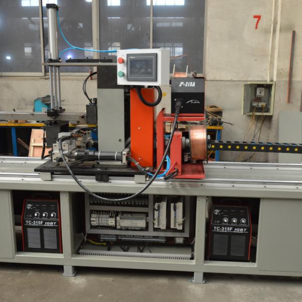 4 Guns Cylinder Turnover Box Beam Welding Equipment With Dual 2kw Stepping Motor