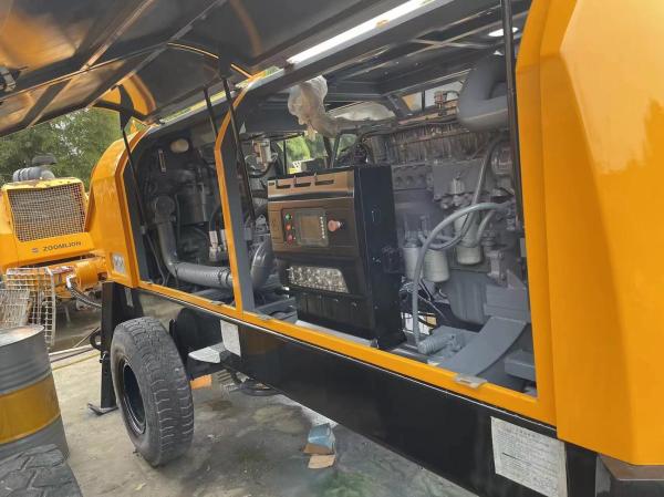 Refurbished Used Concrete Trailer Pump 1800mm Pump Stroke Max Delivery Distance 500-600m