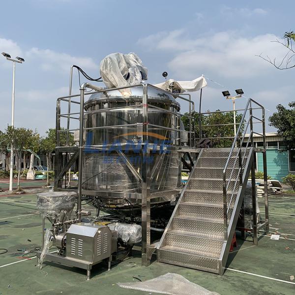 220V/380V Cosmetic Cream Manufacturing Equipment With Emulsification Pump