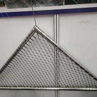 Hand Woven 60 Degree Steel Cable Mesh 304 316 316l