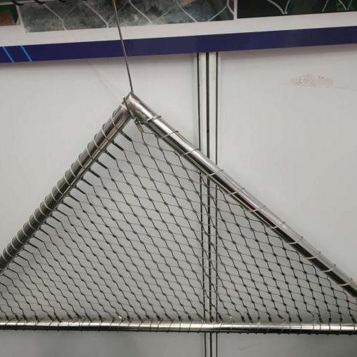 Hand Woven 60 Degree Steel Cable Mesh 304 316 316l
