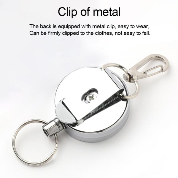 Deyi 60cm Metal Cord Badge Reel