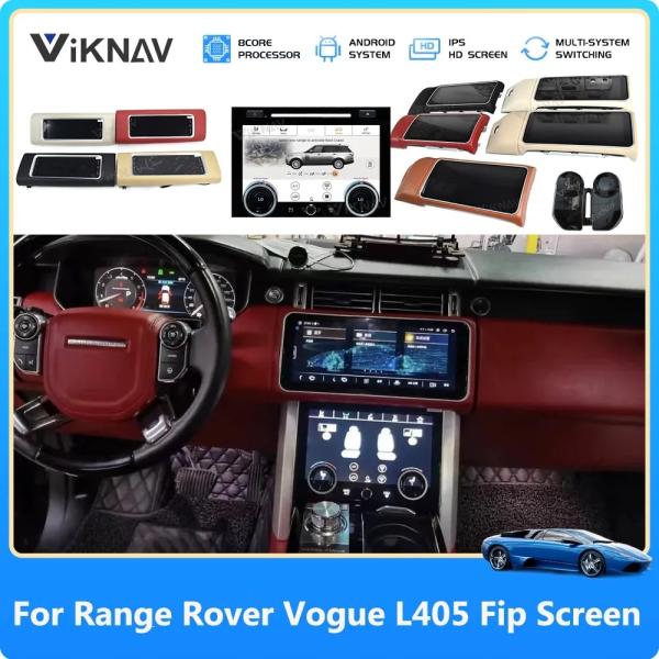 12.3inch Android Flip screen Stereo For 2013-2019 Range Rover Vogue Multimedia Player  Navigation BT 4G Wireless Carplay