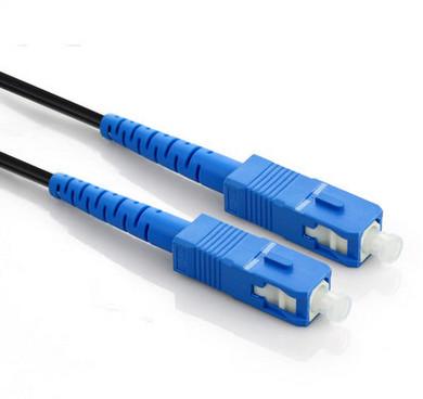 SC / UPC Jumper FTTH Outdoor Drop Cable G652D G657A Fiber Optical Cable Patch Cord