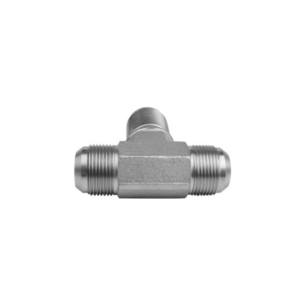 Galvanized Carbon Steel JIC Union Branch 3 Way Tee Adapter for Hydraulic Piping System