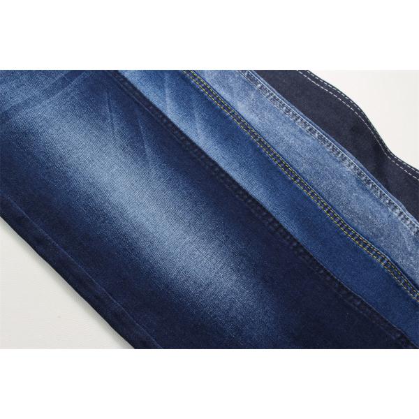 Tissu denim bleu foncé extensible en Lycra pour jeans femme et jupes