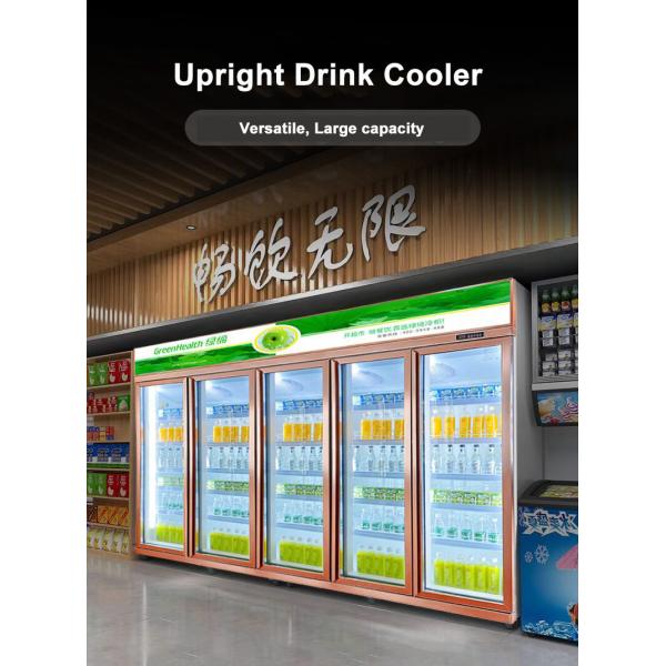 Тип вентиляторной системы охлаждения замораживателя холодильника двери охладителя 5 напитка магазина коммерчески стеклянный