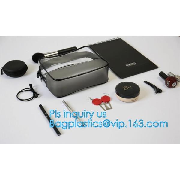 Макияжа PVC сумки мешка молнии держателя сумки мытья перемещения сумка большого ясная косметическая, макияж pvc прозрачной пластмассы молнии