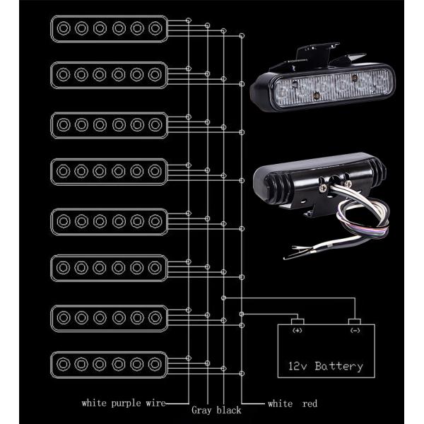 Ледяной синий мотоцикл мигающий свет светодиодные мотоциклы DC12V