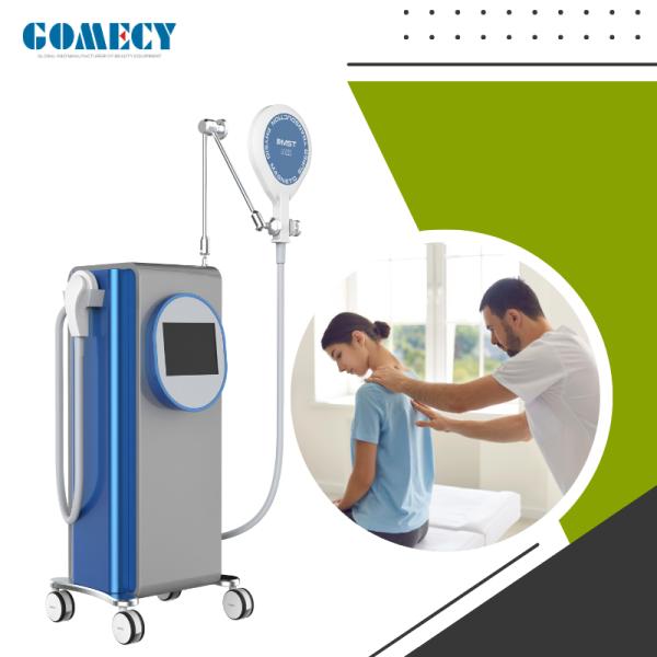 Magneto-terapia pulsada profesional con sistema PMST de doble aplicador de láser infrarrojo cercano opcional con estimulación magnética de alta energía