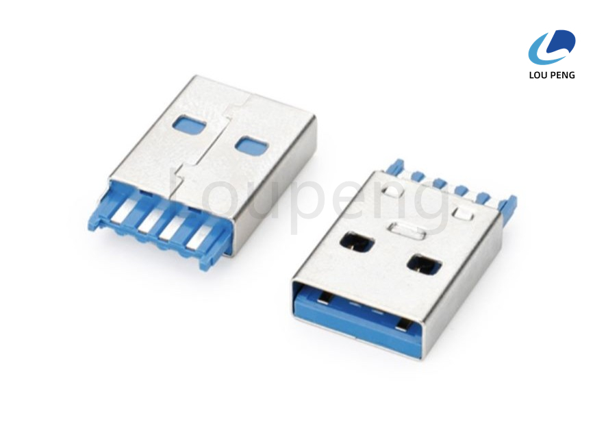 Durability 10000 Cycles USB Data Transfer Connector Suitable for Temperature Range 55°C To 85°C and Data Transmission Solution