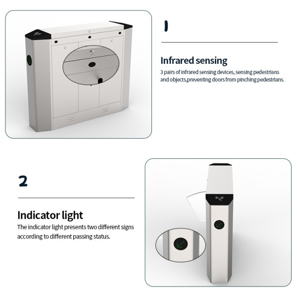CW510 Face Recognition Turnstile Manufacturer China for Smart Access Control
