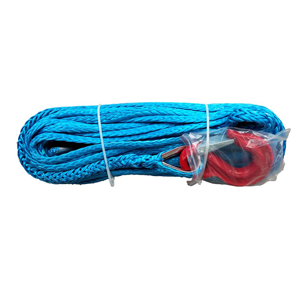 12mm*30m Harbor Freight Winch Rope With Hook , Offroad Nylon Winch Cable