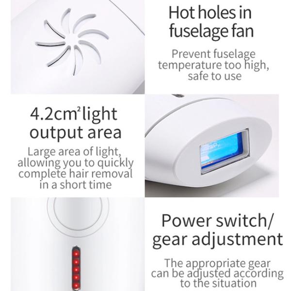 800000 телефонная трубка удаления волос лазера съемок 220g 4.5cm2