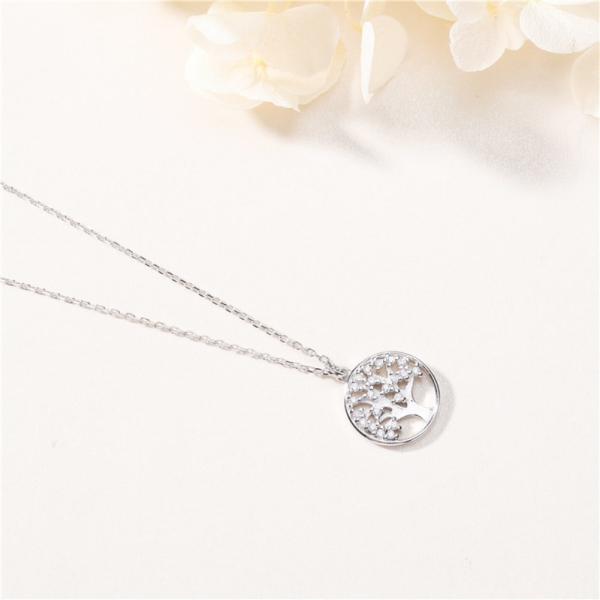 10 дерево грамма 0.02m ожерелья Zirconia свадьбы 5A ожерелья жизни привесного кубического