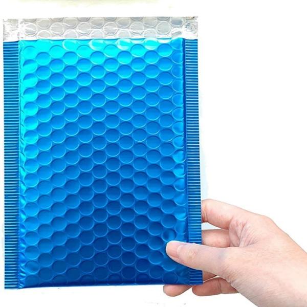 CTCX Silver/Rose Gold/Red/Blue Shipping Packaging Courier Delivery Bubble Mailing Bags Aluminum Foil Bubble Poly Mailers