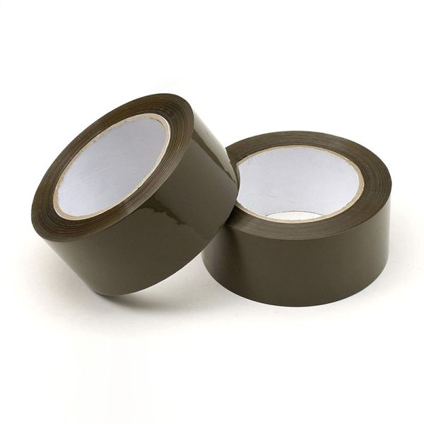 Customized Brown BOPP Packing Tape Single Sided Acrylic Non-Toxic Durable Waterproof Closure for Sealing Cartons Safety First