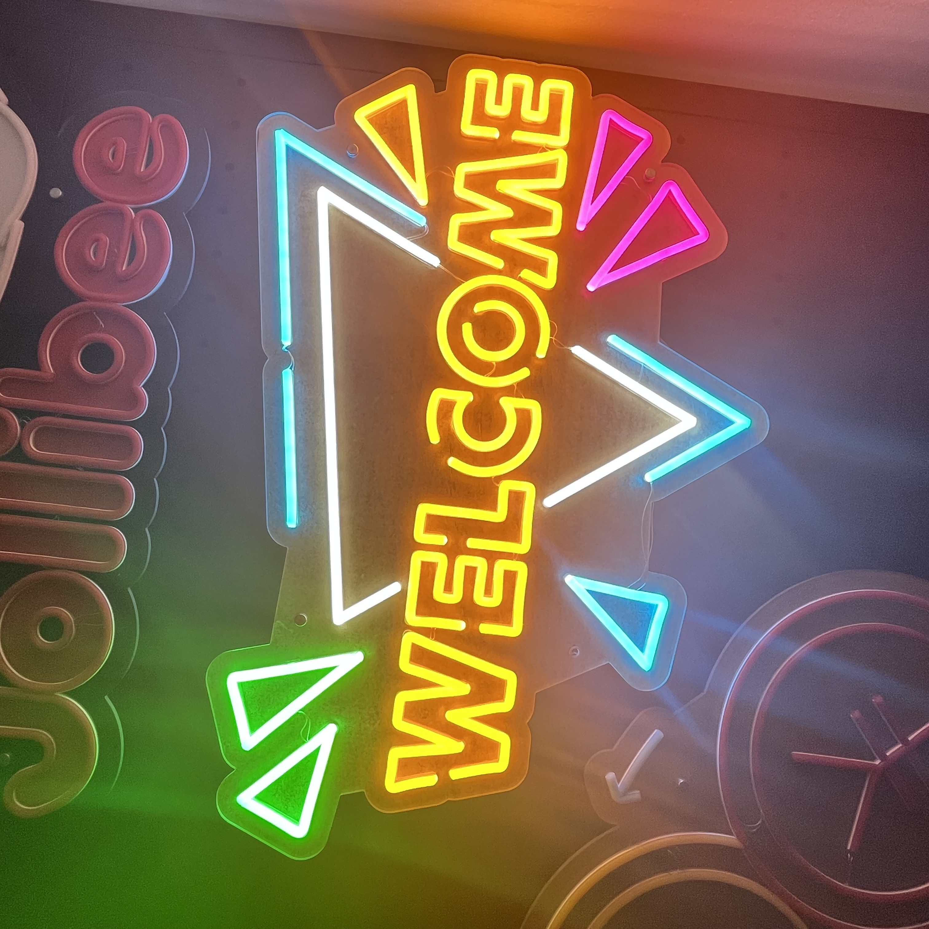 Custom Bar Nightclub LED Neon Sign — Beer Logo / Open Sign, 12V Dimmable, Silicon + Acrylic