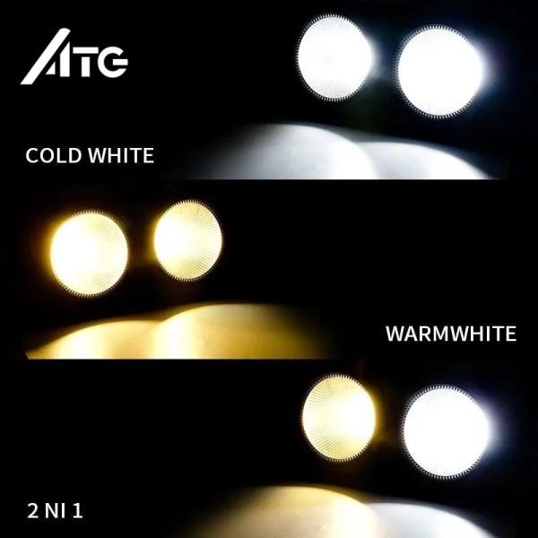 Track Mount ATG 2 Eyes Blinder 2*100W COB Warm White Cool White Par Light for Theater