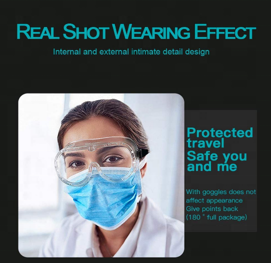 Medical Surgical Safety Glasses Virus Protection Anti Liquid Splash
