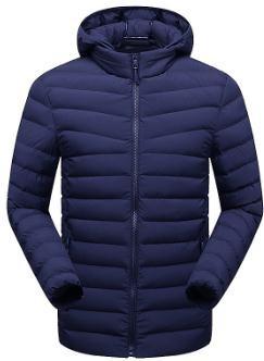 Regular Length Mens Light Down Jacket Windproof 100% Polyester Lining