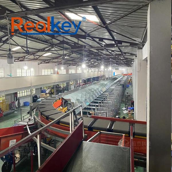 Realkey Cross Belt Sorter High-Speed Sorting for Medium Packages at 22,000 Items/Hour
